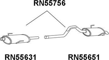 Veneporte RN55756 - Zadnji Ispušni lonac www.molydon.hr