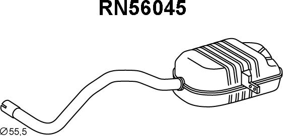 Veneporte RN56045 - Zadnji Ispušni lonac www.molydon.hr