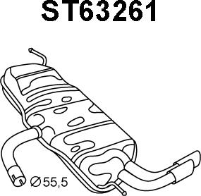 Veneporte ST63261 - Zadnji Ispušni lonac www.molydon.hr