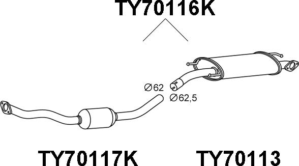 Veneporte TY70116K - Katalizator www.molydon.hr