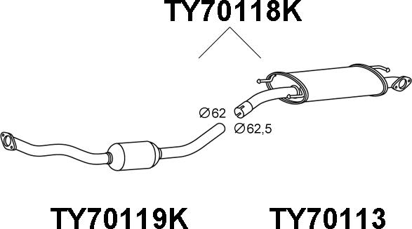 Veneporte TY70118K - Katalizator www.molydon.hr