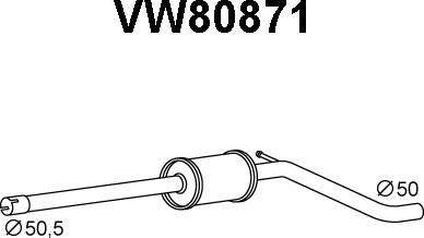 Veneporte VW80871 - Prednji Ispušni lonac www.molydon.hr