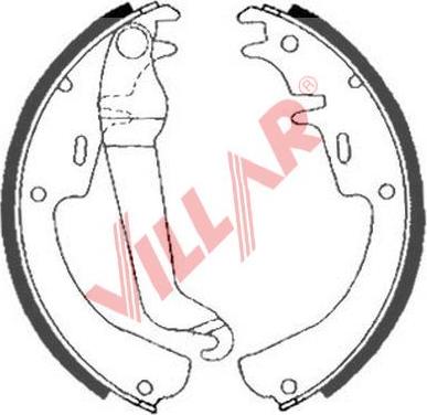 Villar 629.0890 - Komplet kočnica, bubanj kočnice www.molydon.hr