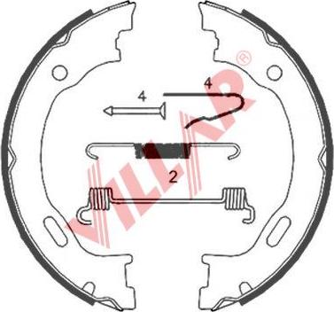 Villar 629.0835 - Komplet kočionih obloga, rucna kočnica www.molydon.hr
