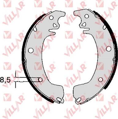 Villar 629.0350 - Komplet kočnica, bubanj kočnice www.molydon.hr