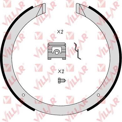 Villar 629.0290 - Komplet kočionih obloga, rucna kočnica www.molydon.hr