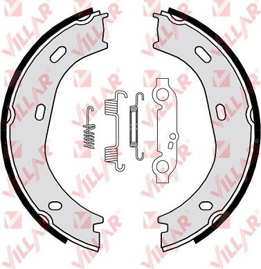 Villar 629.0297 - Komplet kočionih obloga, rucna kočnica www.molydon.hr