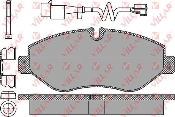 Villar 626.1297B - Komplet Pločica, disk-kočnica www.molydon.hr