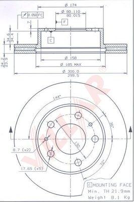 Villar 628.0279 - Kočioni disk www.molydon.hr