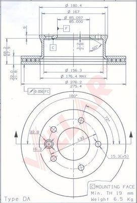 Villar 628.1919 - Kočioni disk www.molydon.hr