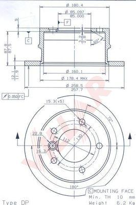 Villar 628.1916 - Kočioni disk www.molydon.hr