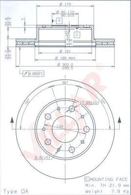 Villar 628.1913 - Kočioni disk www.molydon.hr