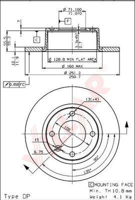 Villar 628.1420 - Kočioni disk www.molydon.hr