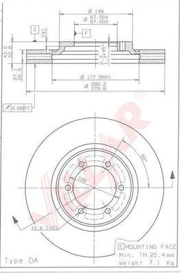 Villar 628.1478 - Kočioni disk www.molydon.hr