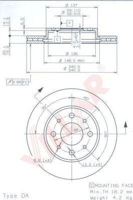 Villar 628.1571 - Kočioni disk www.molydon.hr