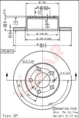 Villar 628.1628 - Kočioni disk www.molydon.hr