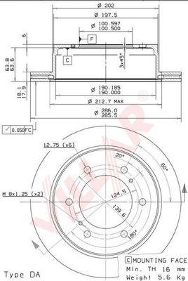 Villar 628.1035 - Kočioni disk www.molydon.hr