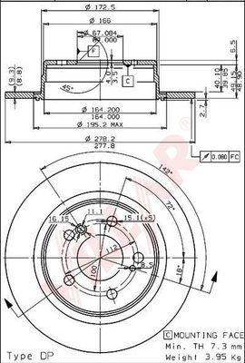 Villar 628.1192 - Kočioni disk www.molydon.hr