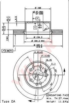 Villar 628.1188 - Kočioni disk www.molydon.hr