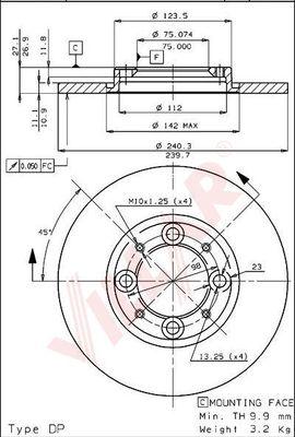 Villar 628.1131 - Kočioni disk www.molydon.hr