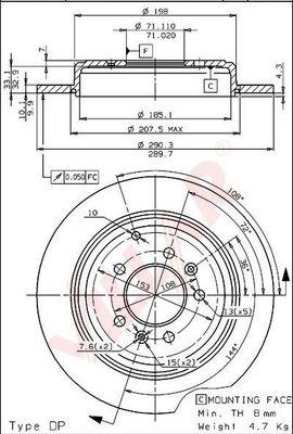 Villar 628.1120 - Kočioni disk www.molydon.hr