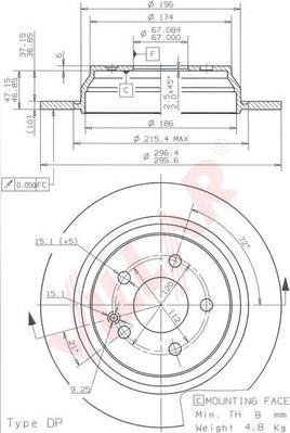 Villar 628.1171 - Kočioni disk www.molydon.hr