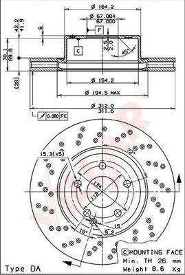 Villar 628.1334 - Kočioni disk www.molydon.hr