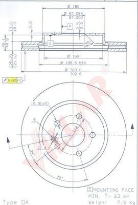 Villar 628.1337 - Kočioni disk www.molydon.hr