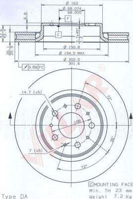 Villar 628.1770 - Kočioni disk www.molydon.hr