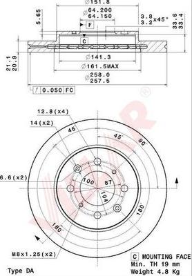 Villar 628.2092 - Kočioni disk www.molydon.hr