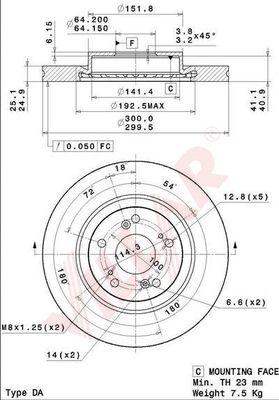 Villar 628.2087 - Kočioni disk www.molydon.hr