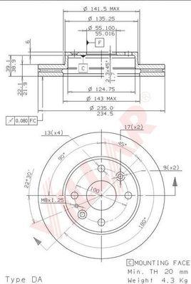 Villar 628.2153 - Kočioni disk www.molydon.hr