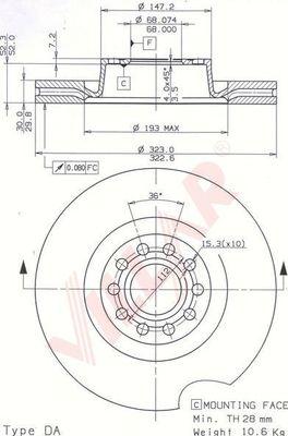 Villar 628.2167 - Kočioni disk www.molydon.hr