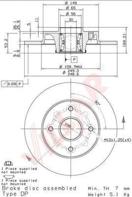 Villar 628.2136 - Kočioni disk www.molydon.hr