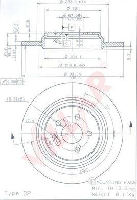 Villar 628.2129 - Kočioni disk www.molydon.hr