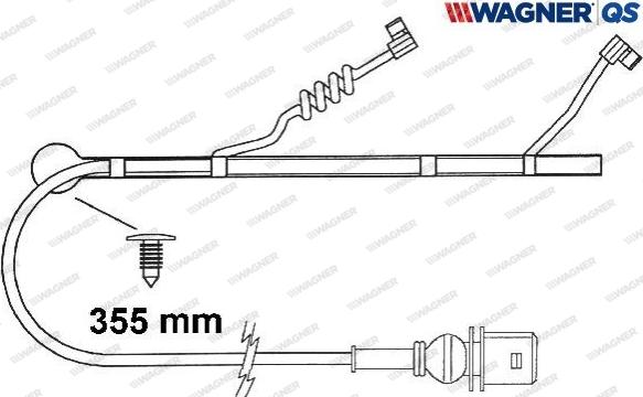 Wagner 587032W - Signalni kontakt, trosenje kočione plocice www.molydon.hr