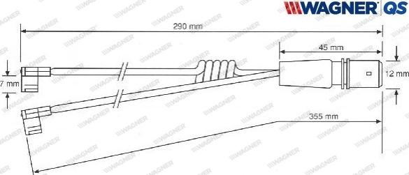 Wagner 587026W - Signalni kontakt, trosenje kočione plocice www.molydon.hr