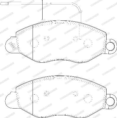 Wagner WBP23434B - Komplet Pločica, disk-kočnica www.molydon.hr