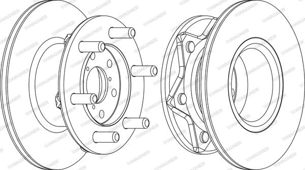 Wagner WGR0089-1 - Kočioni disk www.molydon.hr