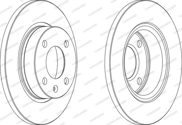 Wagner WGR0875-1 - Kočioni disk www.molydon.hr