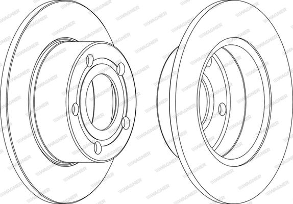 Wagner WGR0321-1 - Kočioni disk www.molydon.hr