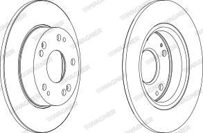 Wagner WGR1558-1 - Kočioni disk www.molydon.hr