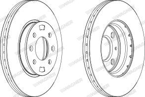 Wagner WGR1603-1 - Kočioni disk www.molydon.hr