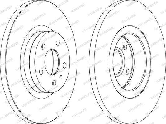 Wagner WGR1057-1 - Kočioni disk www.molydon.hr