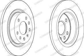 Wagner WGR1288-1 - Kočioni disk www.molydon.hr