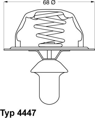 WAHLER 4447.85D - Termostat, rashladna tekućinu www.molydon.hr