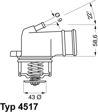 WAHLER 4517.87D - Termostat, rashladna tekućinu www.molydon.hr