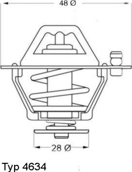 WAHLER 4634.76 - Termostat, rashladna tekućinu www.molydon.hr