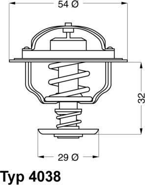 WAHLER 4038.65D - Termostat, rashladna tekućinu www.molydon.hr