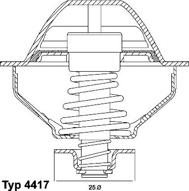 WAHLER 4417.81D - Termostat, rashladna tekućinu www.molydon.hr